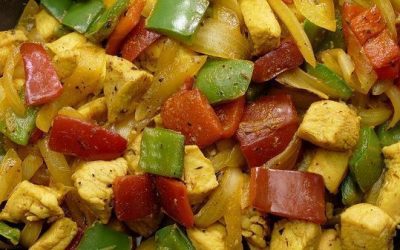 Salteado de pollo con verduras