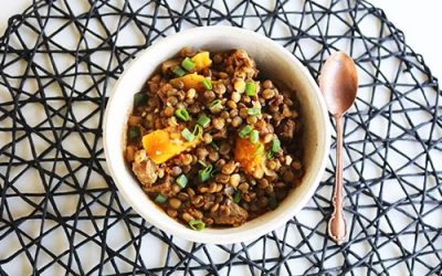 Guiso de lentejas saludable