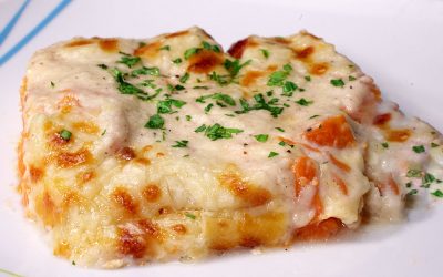 Calabaza gratinada con queso