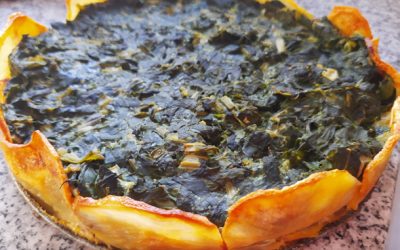 Tarta de base de papa (con espinaca y acelga)